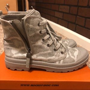 Fabric Fashion Combat boots
